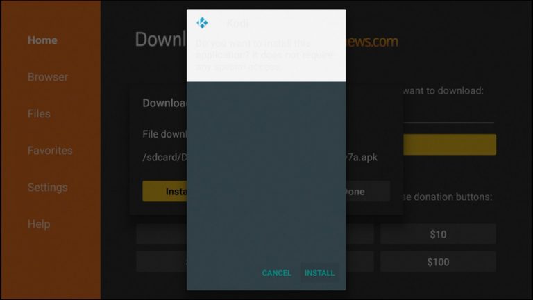 install kodi on firestick without es file explorer