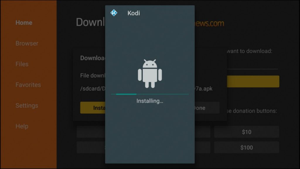 how to install kodi 17.3 on firestick without computer