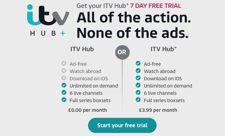 ITV Hub Subscription