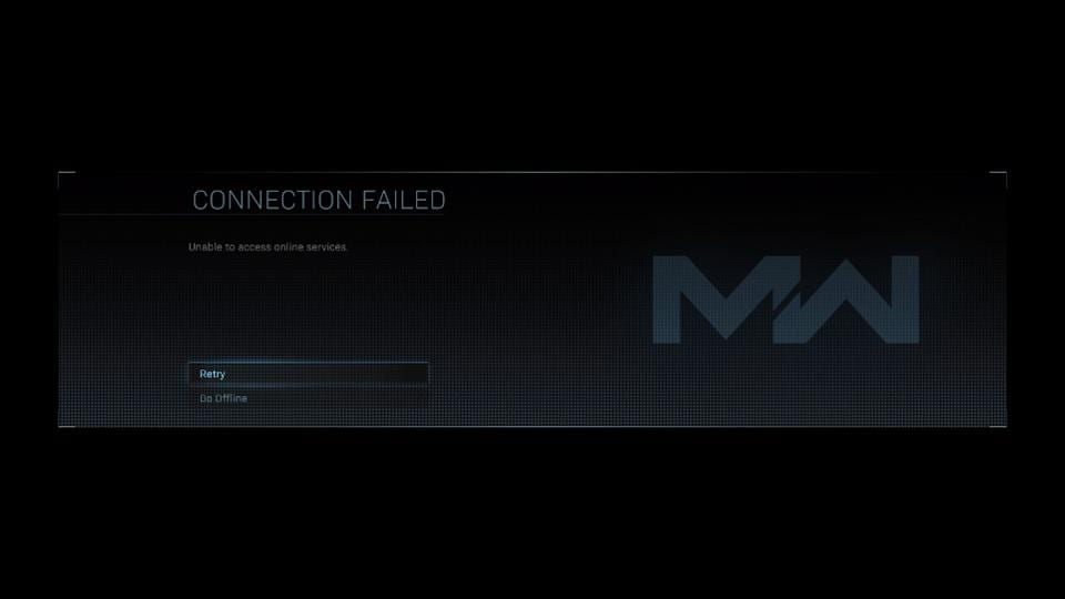 Call of Duty Connection Failed