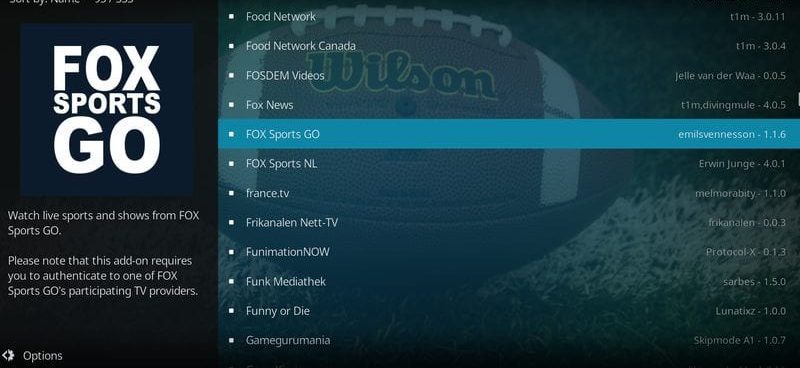 Choose Fox Sports Go