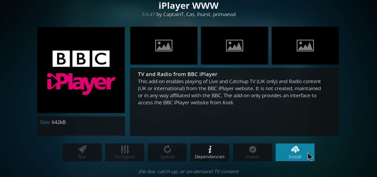 bbc iplayer kodi